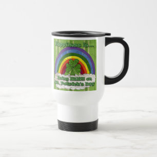 Caneca Térmica Ser Irlandês no Dia de São Patrício
