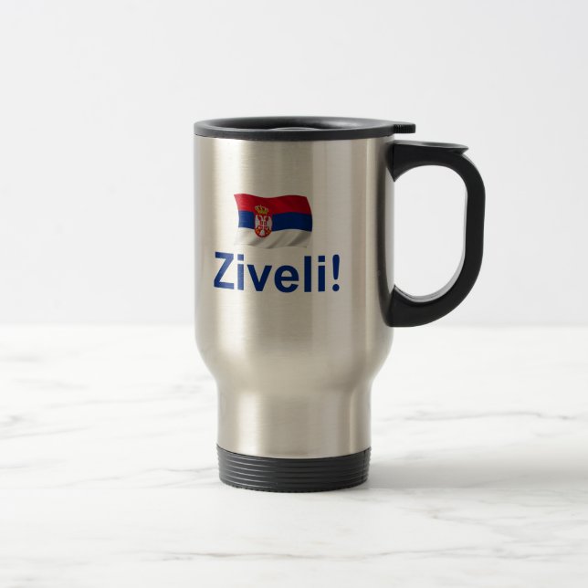 Caneca Térmica Serbia Ziveli! (Direita)