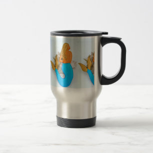 Caneca Térmica sereias azuis