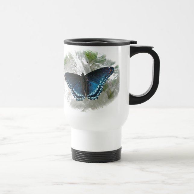 Caneca Térmica Série Red Spotted Purple Butterfly (Direita)