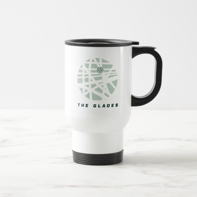Caneca Térmica Seta | Mapa da Cidade de Glades (Direita)