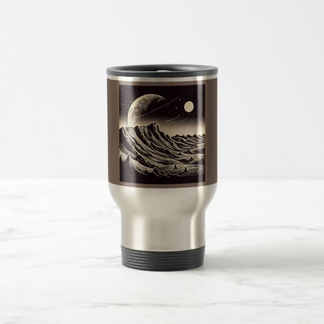 Caneca Térmica SF Mars Landscape Woodcut 3 (Centro)
