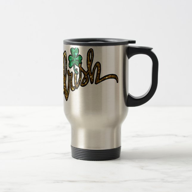 Caneca Térmica shamrock do trevo irlandês (Direita)
