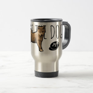 Caneca Térmica Shiba Inu Ilustration Dog Year 2018 Viagem M