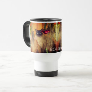 Caneca Térmica Siamese Cat Posicionando Personalizado