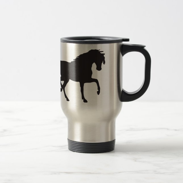 Caneca Térmica Silhouette de Cavalo (Direita)