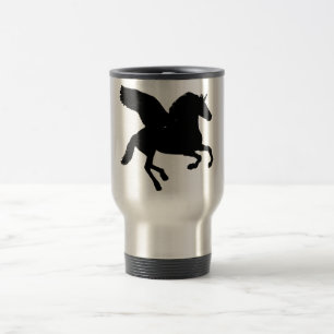 Caneca Térmica Silhouette de Unicórnio Alado