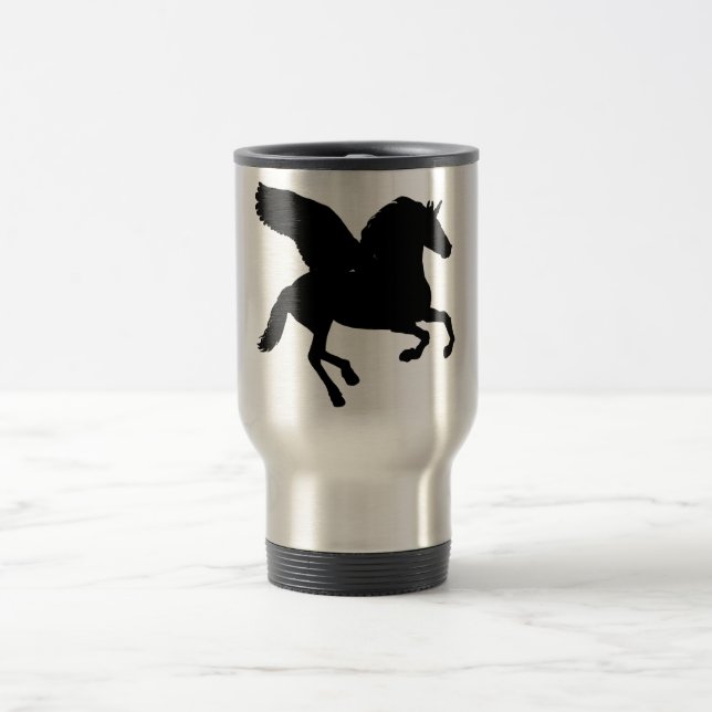 Caneca Térmica Silhouette de Unicórnio Alado (Centro)