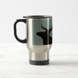 Caneca Térmica Silhueta da Cabeça do Alce Touro E11