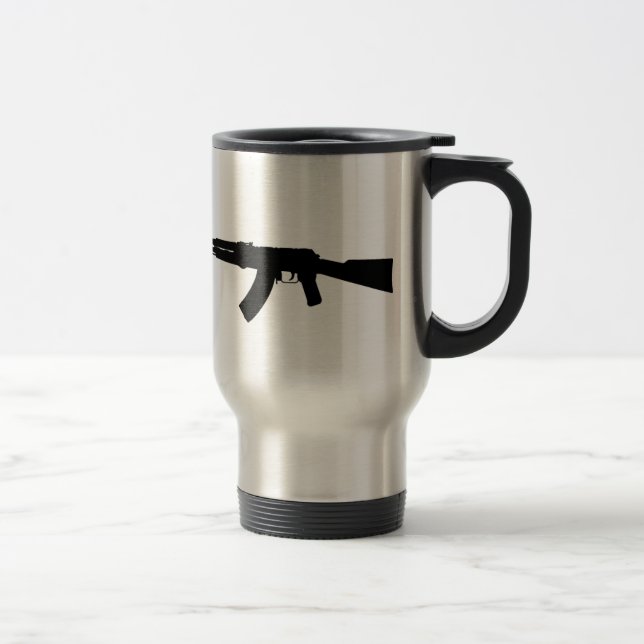 Caneca Térmica Silhueta de AK-47 (Direita)