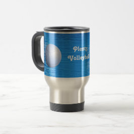 Caneca Térmica Silhueta de jogadores de volei e personalizar bola