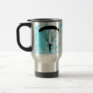 Caneca Térmica silhueta do skydiver