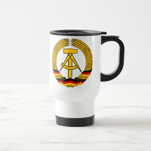 Caneca Térmica Simbolize o der RDA - emblema nacional do GDR (Direita)