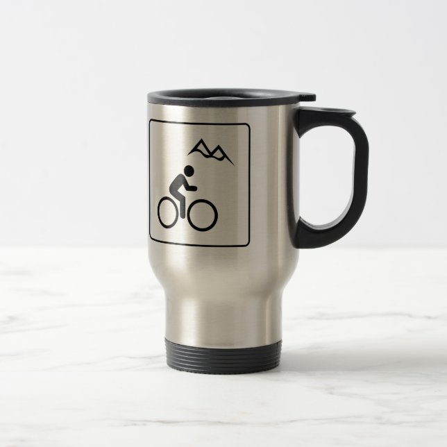 Caneca Térmica Símbolo Biking da montanha (Direita)