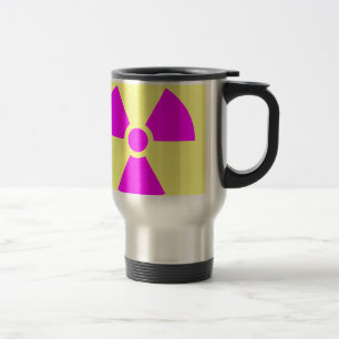 Caneca Térmica Símbolo de Aviso de Radiação