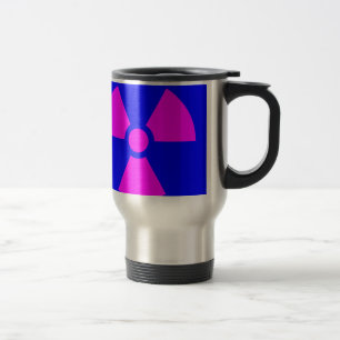 Caneca Térmica Símbolo de Aviso de Radiação