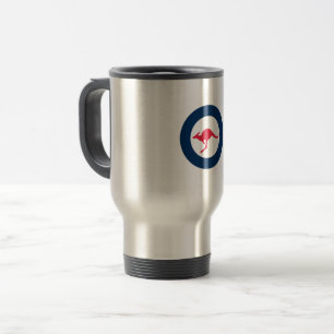 Caneca Térmica Símbolo militar da bandeira da Austrália na rocha