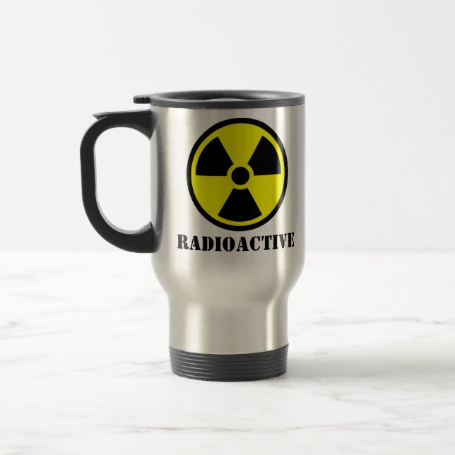 Caneca Térmica Símbolo Trifoil de Radioatividade (Esquerda)