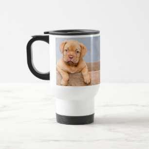 Caneca Térmica simples minimal adicione a foto do seu animal nome
