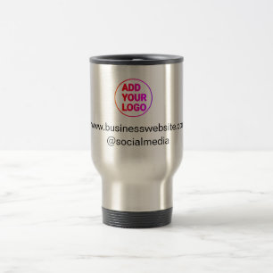 Caneca Térmica simples minimal adicione seu logotipo/design aquar
