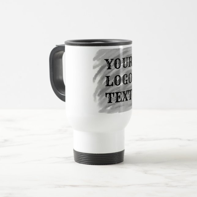 Caneca Térmica Simples obrigado elegante seu elegante personaliza (Frente Esquerda)