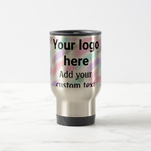 Caneca Térmica Simples pi vermelho aquarela adicione seu logotipo
