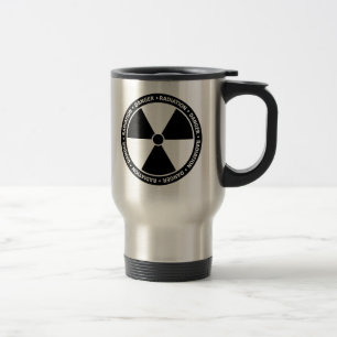 Caneca Térmica Sinal de aviso da radiação