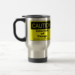 Caneca Térmica Sinal de Aviso de Caução IoT da Internet das Coisa