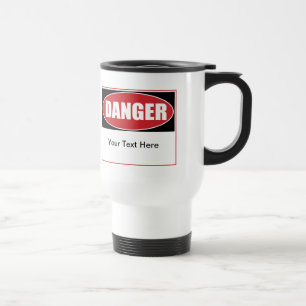 Caneca Térmica Sinal de perigo personalizável