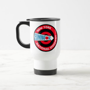 Caneca Térmica Sinal nacional do vintage do estrada de New York