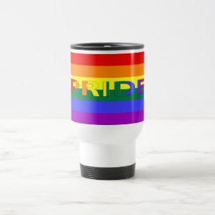 Caneca Térmica Sinalizador arco-íris do orgulho LGBT