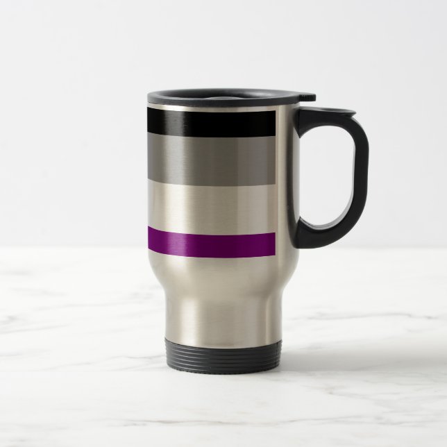 Caneca Térmica Sinalizador de Orgulho Asexual (Direita)