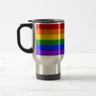 Caneca Térmica Sinalizador de Orgulho gay do Rainbow
