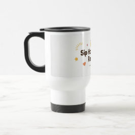 Caneca Térmica Sip Happiness, Repeat–Fun Minimalist Thermal Coffe