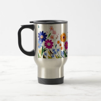 Caneca Térmica Sip in Bloom - Floral Fantasy Mug ☕ 💐