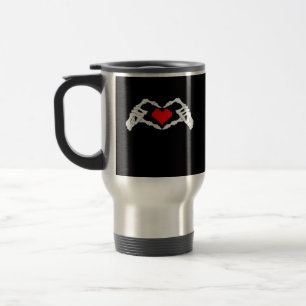 Caneca Térmica Skeleton Heart and Mands Meme