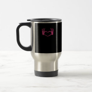 Caneca Térmica Skeleton Heart Hands Classic