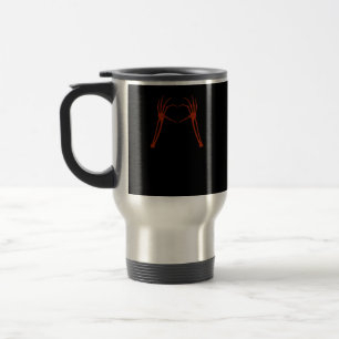 Caneca Térmica Skeleton Mão Dia de as Bruxas engraçado de Sinais