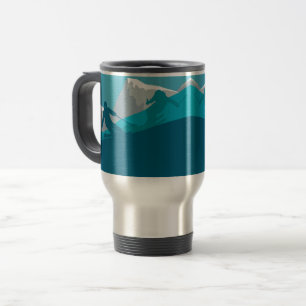 Caneca Térmica Skier Silhouette All Mountain Skiing