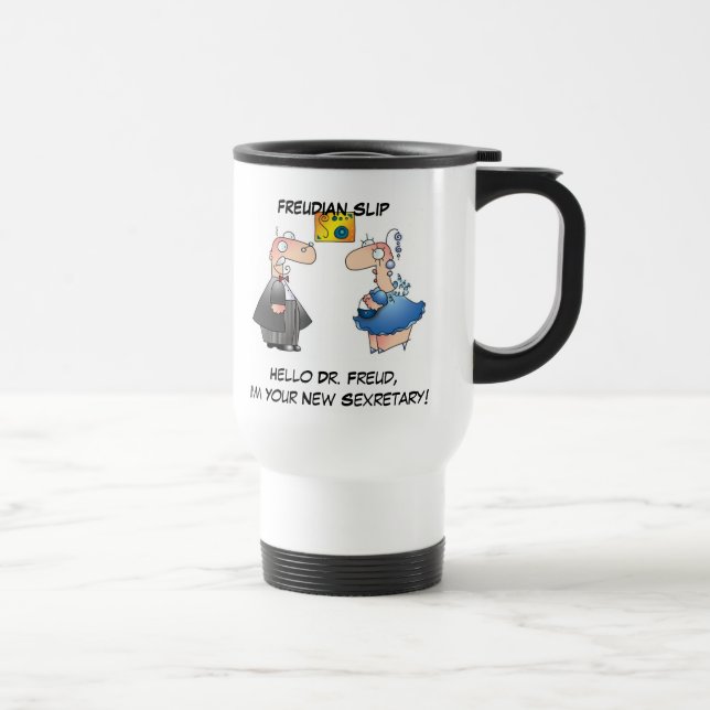 Caneca Térmica SLIP FREUDIANO daqui até abril McCallum (Direita)
