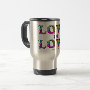 Caneca Térmica SlipperyJoe amor é amor gotejando derretendo dinâm