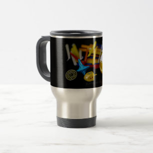 Caneca Térmica SlipperyJoe Hanukkah natureza-morta simbólica feri