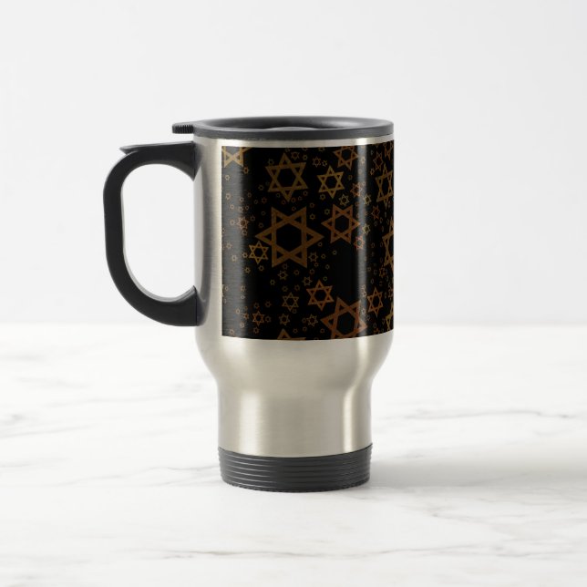Caneca Térmica SlipperyJoe's Estrela de David temática de Hanukka (Esquerda)