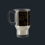 Caneca Térmica SlipperyJoe's Happy Hanukkah várias estrelas de Da<br><div class="desc">Feliz Hanukkah de SlipperyJoe várias Estrelas do padrão David Celebração artística herança de identidade judaica Hebraico Chanukah dá decorações símbolo significativo Judaísmo religião de vários tamanhos tons dourados castanhos visualmente atraente design</div>