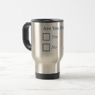 Caneca Térmica SlipperyJoe's você está bêbado humorístico ligeira