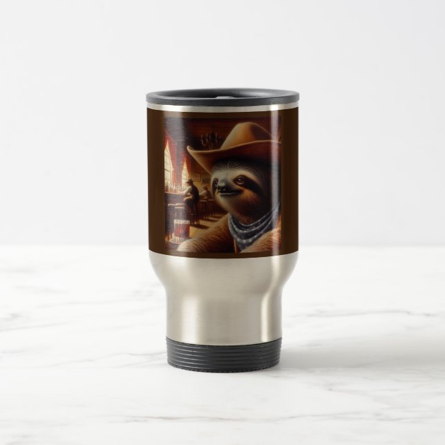 Caneca Térmica Sloth Cowboy em Saloon (Centro)