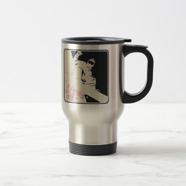 Caneca Térmica Snowboard/Pop Art (Direita)
