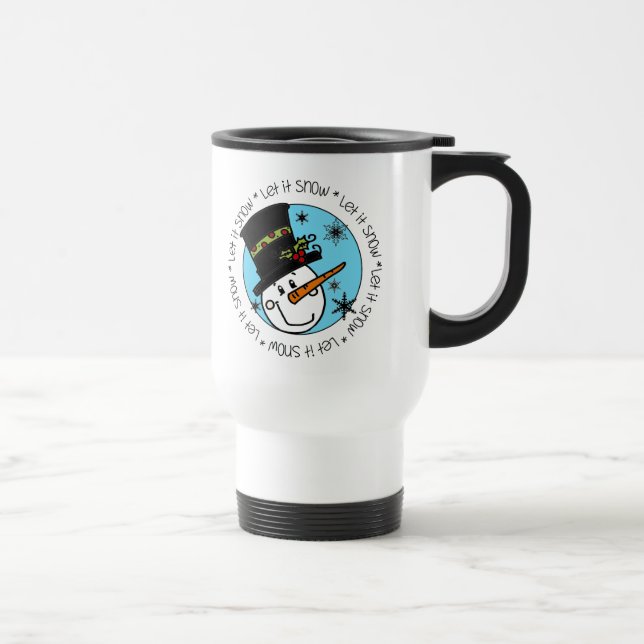 Caneca Térmica Snowman Deixe-o nevar (Direita)