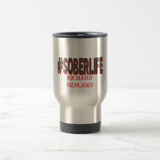 CANECA TÉRMICA #SOBERLIFE PERSONALIZADA DATA DE SOBREVIDA