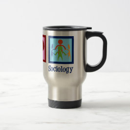 Caneca Térmica Sociólogo Peace Love Sociology Professor
